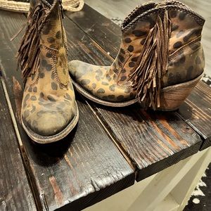 Liberty Black Leopard Booties